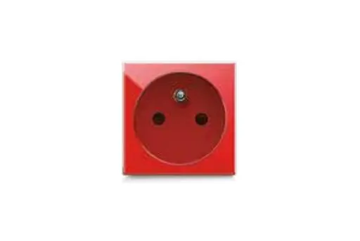 PRISE 2P+T FRANCAISE 16A ROUGE S43