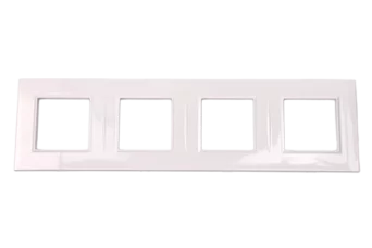 PLAQUE BELLA 43 CARREE BLANC 2+2+2+2 MODULES