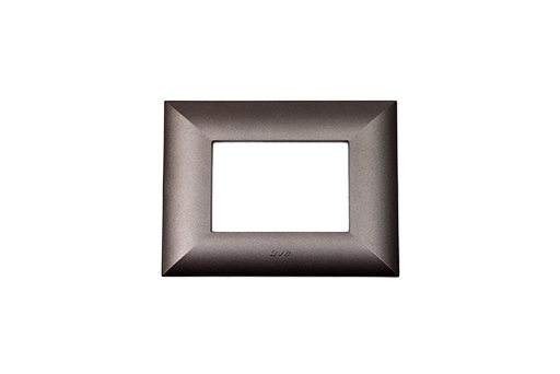 PLAQUE LUMINA 43 RECTANGULAIRE TITANIUM 3 MODULES