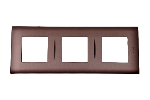 PLAQUE LINA 43 CARREE BRONZE 2+2+2 MODULES