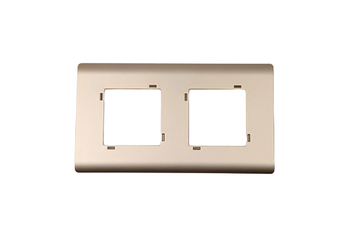 PLAQUE SERENA 43 CARREE SANS CADRE CHAMPAGNE 2+2 MODULES