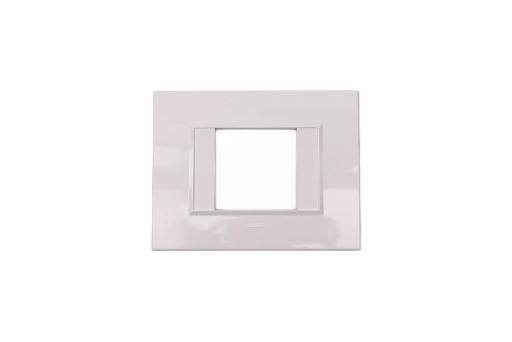 PLAQUE BELLA 43 RECTANGULAIRE BLANC 2 MODULES