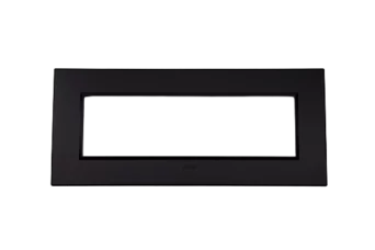 PLAQUE BELLA 43 RECTANGULAIRE NOIR MAT 7 MODULES