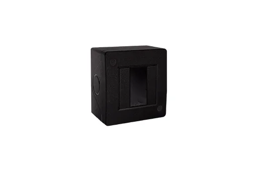 BOITE APPARENTE 1 MODULE S43 NOIR MAT