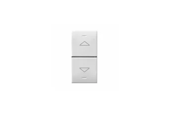 DEUX DEMI-BOUTONS AVEC FLÈCHES POUR VOLET ROULANT IOT DOMUS 1 MOD. S44
