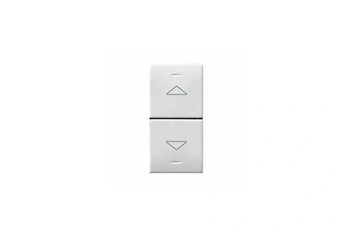 DEUX DEMI-BOUTONS AVEC FLÈCHES POUR VOLET ROULANT IOT DOMUS 1 MOD. S44