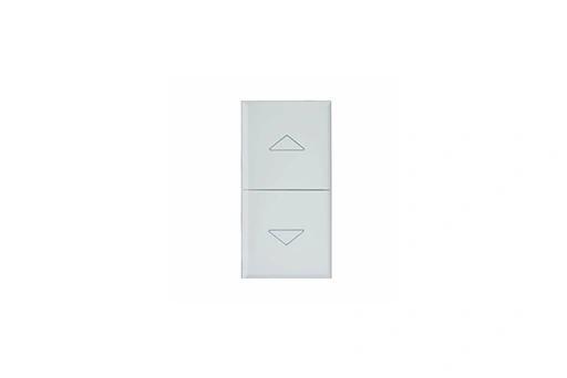 DEUX DEMI-BOUTONS AVEC FLÈCHES POUR VOLET ROULANT IOT WHITEK 1 MOD. S44