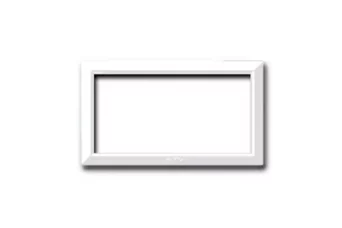 CADRE POUR ZAMA / PERSONAL 44 RECTANGULAIRE 4 MODULES BLANC