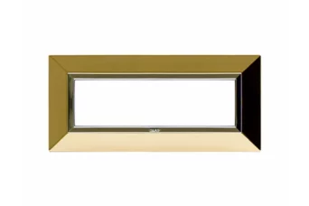 PLAQUE ZAMA 44 RECTANGULAIRE DOREE 7 MODULES
