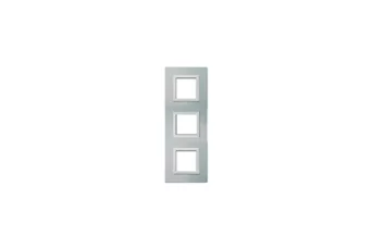 PLAQUE VERA 44 CARREE ALUMINIUM NATUREL BROSSE 2+2+2 MODULES
