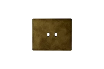 PLAQUE NEW STYLE RECTANGULAIRE ALUMINIUM BRONZE ANTIQUE