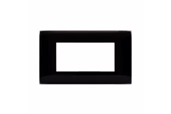 PLAQUE YOUNG 44 RECTANGULAIRE NOIR ABSOLU 4 MODULES