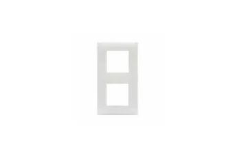 PLAQUE YOUNG 44 CARREE BLANC TOTAL 2+2 MODULES