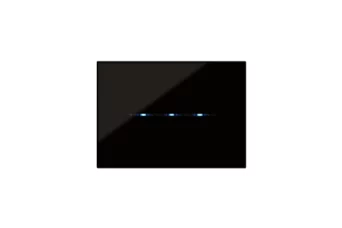 PLAQUE YOUNG TOUCH 44 RECTANGULAIRE NOIR ABSOLU 3 MODULES