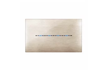 PLAQUE YOUNG TOUCH 44 RECTANGULAIRE BEIGE BROSSE 3D 4 MODULES