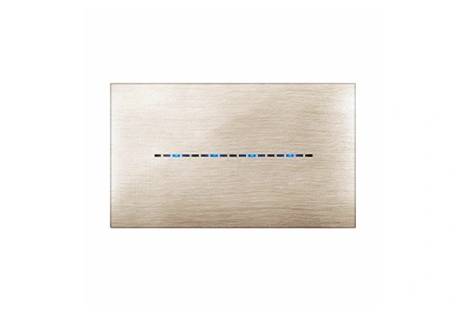 PLAQUE YOUNG TOUCH 44 RECTANGULAIRE BEIGE BROSSE 3D 4 MODULES