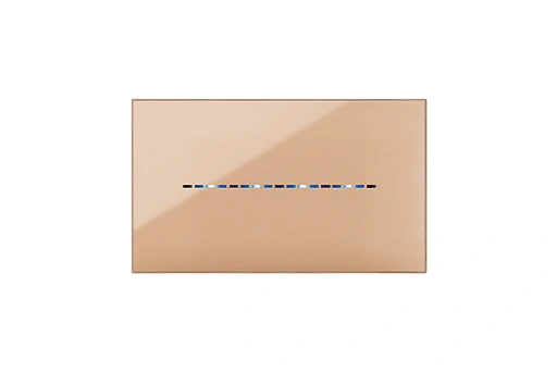 PLAQUE YOUNG TOUCH 44 RECTANGULAIRE SABLE 4 MODULES