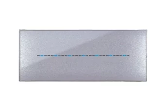 PLAQUE YOUNG TOUCH 44 RECTANGULAIRE GRIS METALLISE 7 MODULES