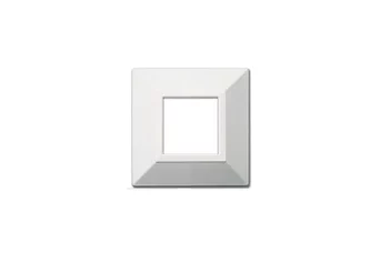 PLAQUE ZAMA 44 CARREE BLANC 2 MODULES