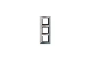 PLAQUE ZAMA 44 CARREE ALUMUNIUM NATUREL BROSSE 2+2+2 MODULES