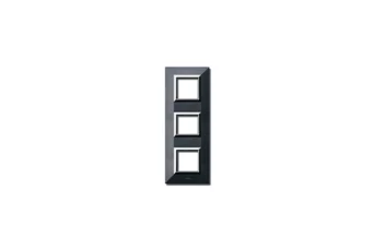 PLAQUE ZAMA 44 CARREE GRIS FONCE METALLISE 2+2+2 MODULES
