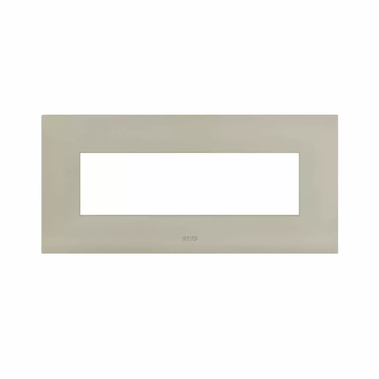 PLAQUE SMART 44 RECTANGULAIRE EN METAL TAUPE 7 MODULES