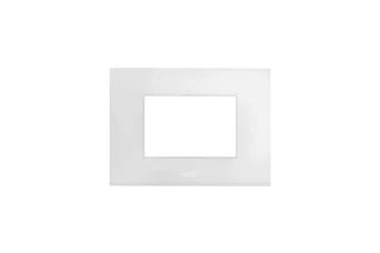 PLAQUE SMART EASY 44 RECTANGULAIRE BLANC MAT 3 MODULES