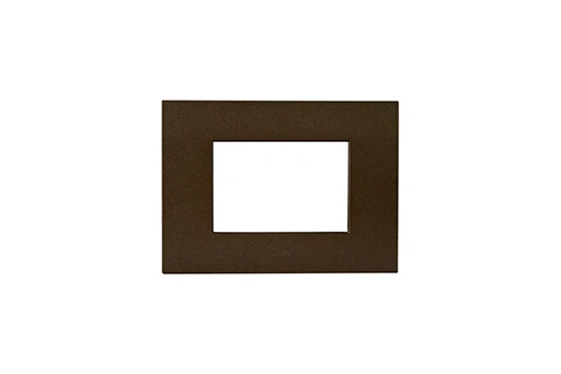PLAQUE SMART EASY 44 RECTANGULAIRE BRONZE MAT 3 MODULES
