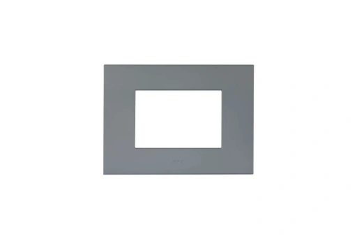 PLAQUE SMART EASY 44 RECTANGULAIRE GRIS MAT 3 MODULES