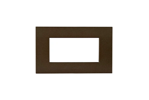 PLAQUE SMART EASY 44 RECTANGULAIRE BRONZE MAT 4 MODULES
