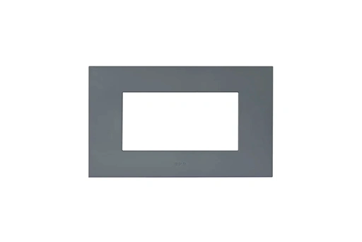 PLAQUE SMART EASY 44 RECTANGULAIRE GRIS MAT 4 MODULES