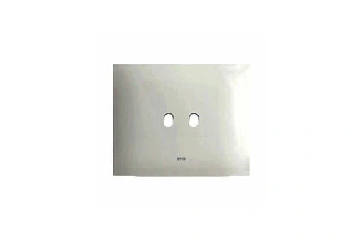 PLAQUE SMART 44 NEW STYLE RECTANGULAIRE EN METAL BLANC 3 MODULES 2 COMMANDES