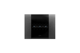 PLAQUE SMART TOUCH 44 RECTANGULAIRE EN METAL ACIER ANTHRACITE BROSSE 3 MODULES (JUSQU'À 6 COMMANDES)