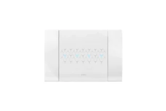 PLAQUE SMART TOUCH 44 RECTANGULAIRE EN METAL BLANC 4 MODULES (JUSQU'À 7 COMMANDES)