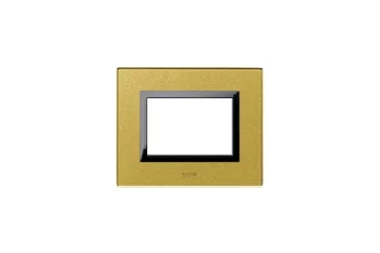 PLAQUE VERA 44 RECTANGULAIRE EN VERRE GOLD 3 MODULES