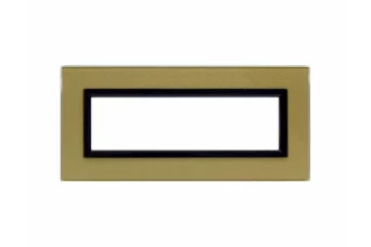 PLAQUE VERA 44 RECTANGULAIRE EN VERRE GOLD 7 MODULES