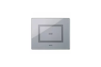 PLAQUE VERA 44 TOUCH RECTANGULAIRE GRIS OPAQUE 1 COMMANDE