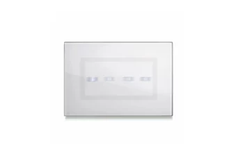 PLAQUE VERA 44 TOUCH RECTANGULAIRE BLANC 4 COMMANDES