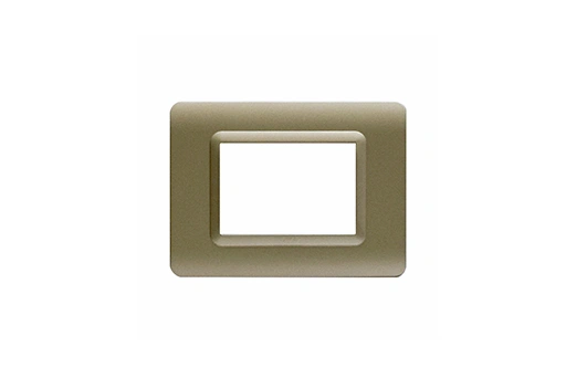 PLAQUE TECHNOPOLYMERE 44 RECTANGULAIRE CHAMPAGNE 3 MODULES