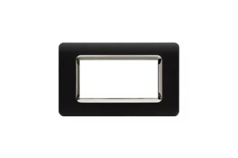 PLAQUE TECHNOPOLYMERE 44 RECTANGULAIRE GRIS TEKLA AVEC CADRE