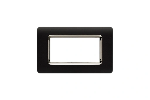 PLAQUE TECHNOPOLYMERE 44 RECTANGULAIRE GRIS TEKLA AVEC CADRE