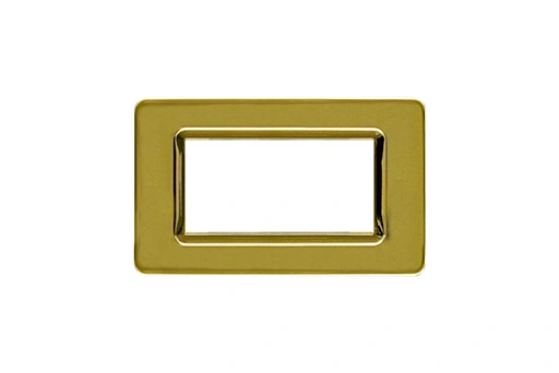 PLAQUE TECHNOPOLYMERE 44 RECTANGULAIRE DOREE 4 MODULES