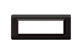 PLAQUE TECHNOPOLYMERE 44 RECTANGULAIRE GRIS FONCE 7 MODULES