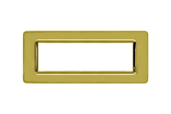 PLAQUE TECHNOPOLYMERE 44 RECTANGULAIRE DOREE 7 MODULES