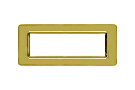 PLAQUE TECHNOPOLYMERE 44 RECTANGULAIRE DOREE 7 MODULES