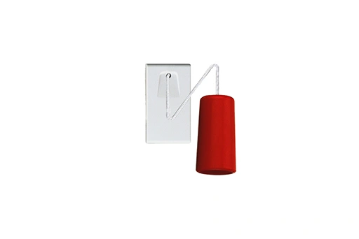 BOUTON POUSSOIR A TIRETTE 16A BLANC