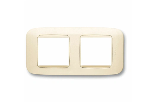 PLAQUE YES 45 CARREE IVOIRE 2+2 MODULES