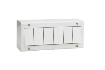 BOITE APPARENTE 6 MODULES ALIGNES S45 BLANC